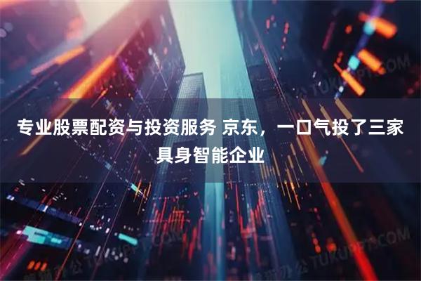 专业股票配资与投资服务 京东，一口气投了三家具身智能企业